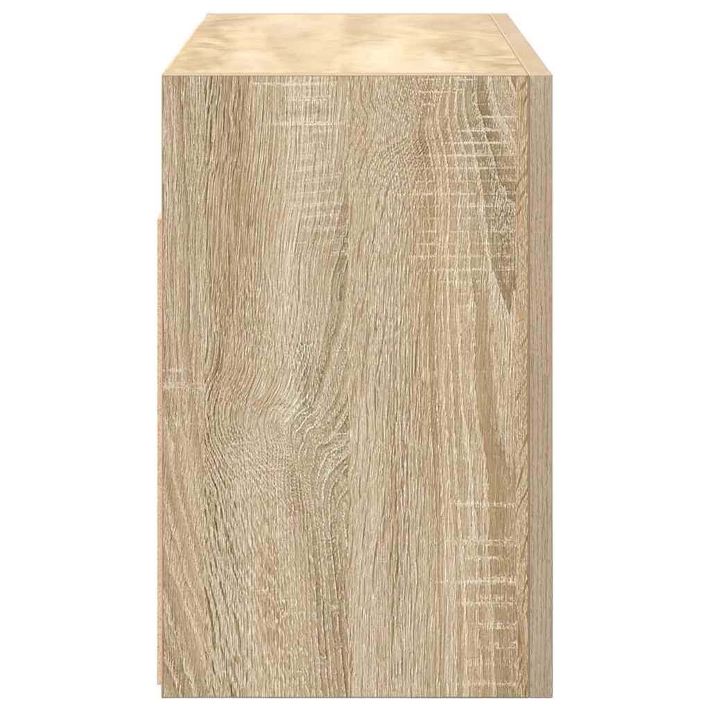 vidaXL Dulap perete baie, stejar sonoma, 60x25x40 cm, lemn prelucrat