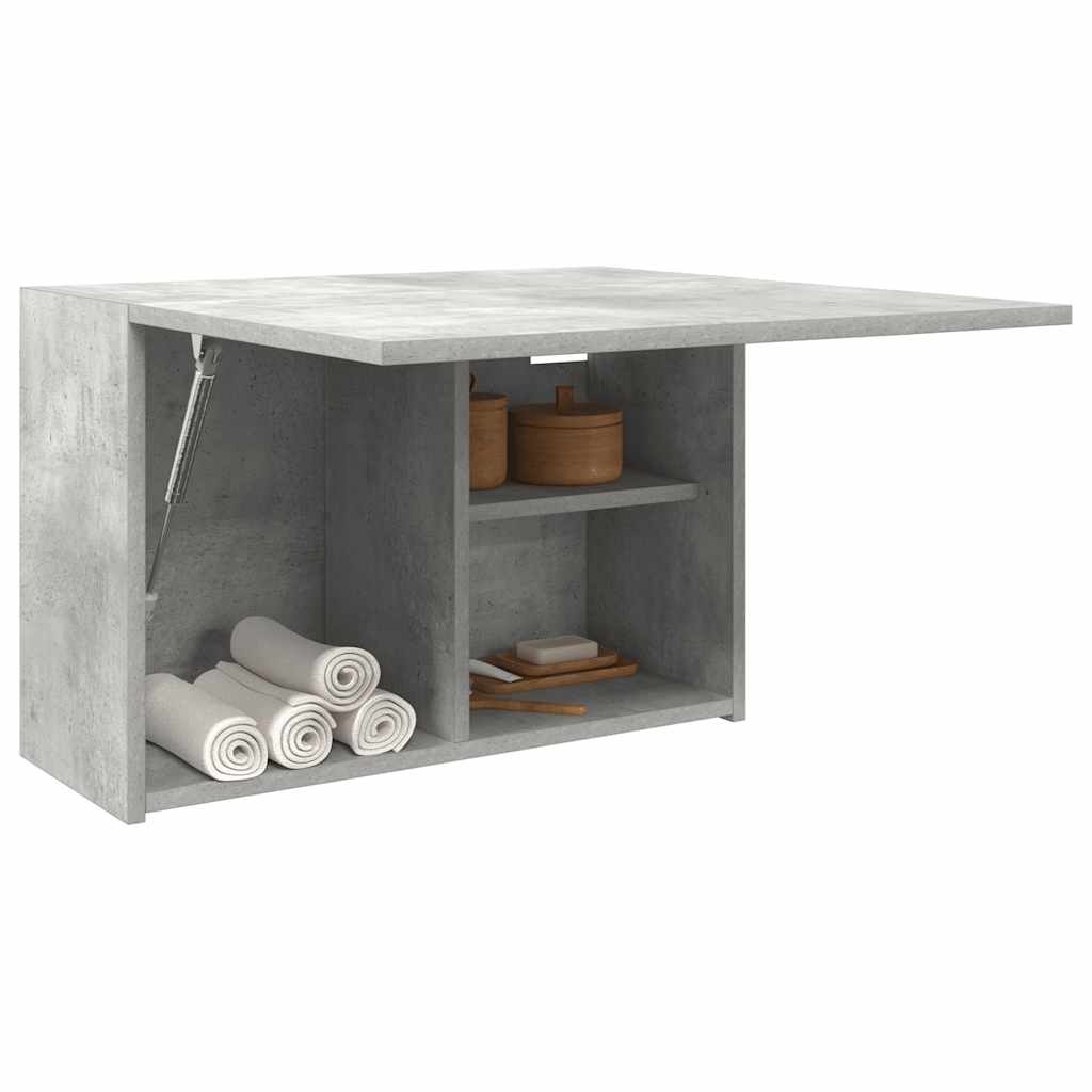 vidaXL Dulap perete baie, gri beton, 60x25x40 cm, lemn prelucrat vidaXL Dulap perete baie, gri beton, 60x25x40 cm, lemn prelucrat