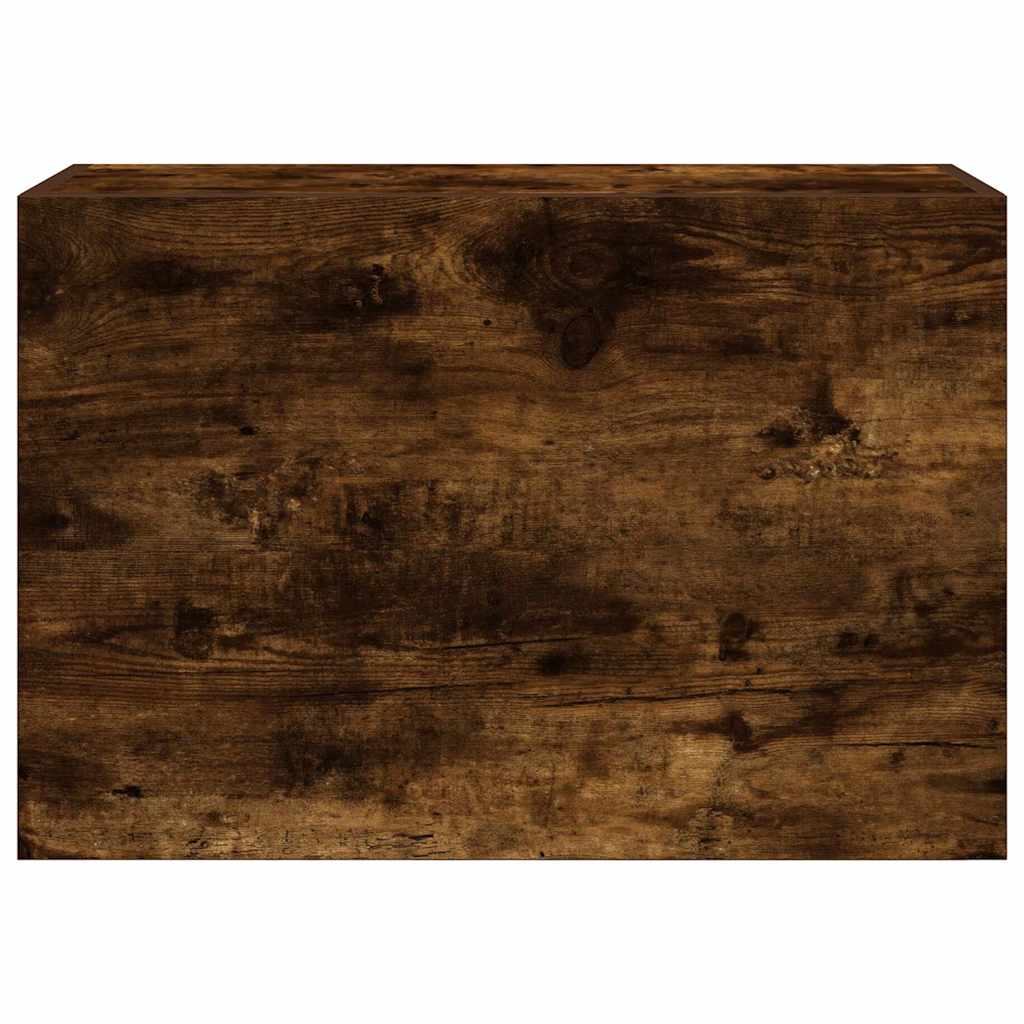 vidaXL Dulap perete baie, stejar fumuriu, 60x25x40 cm, lemn prelucrat