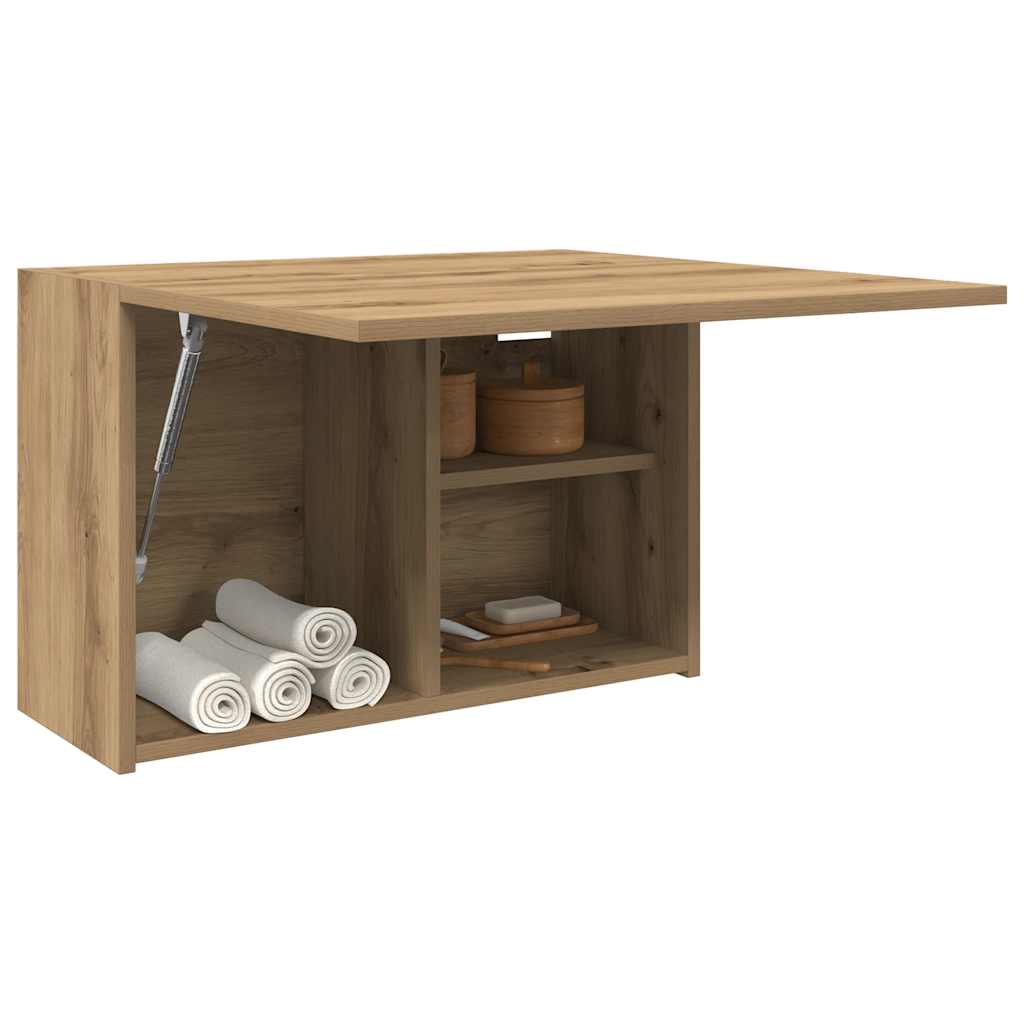 vidaXL Dulap perete baie stejar artizanal, 60x25x40 cm, lemn prelucrat vidaXL Dulap perete baie stejar artizanal, 60x25x40 cm, lemn prelucrat