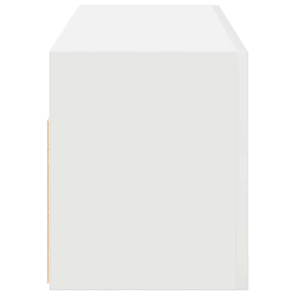 vidaXL Dulap de perete de baie, alb, 80x25x30 cm, lemn prelucrat vidaXL Dulap de perete de baie, alb, 80x25x30 cm, lemn prelucrat
