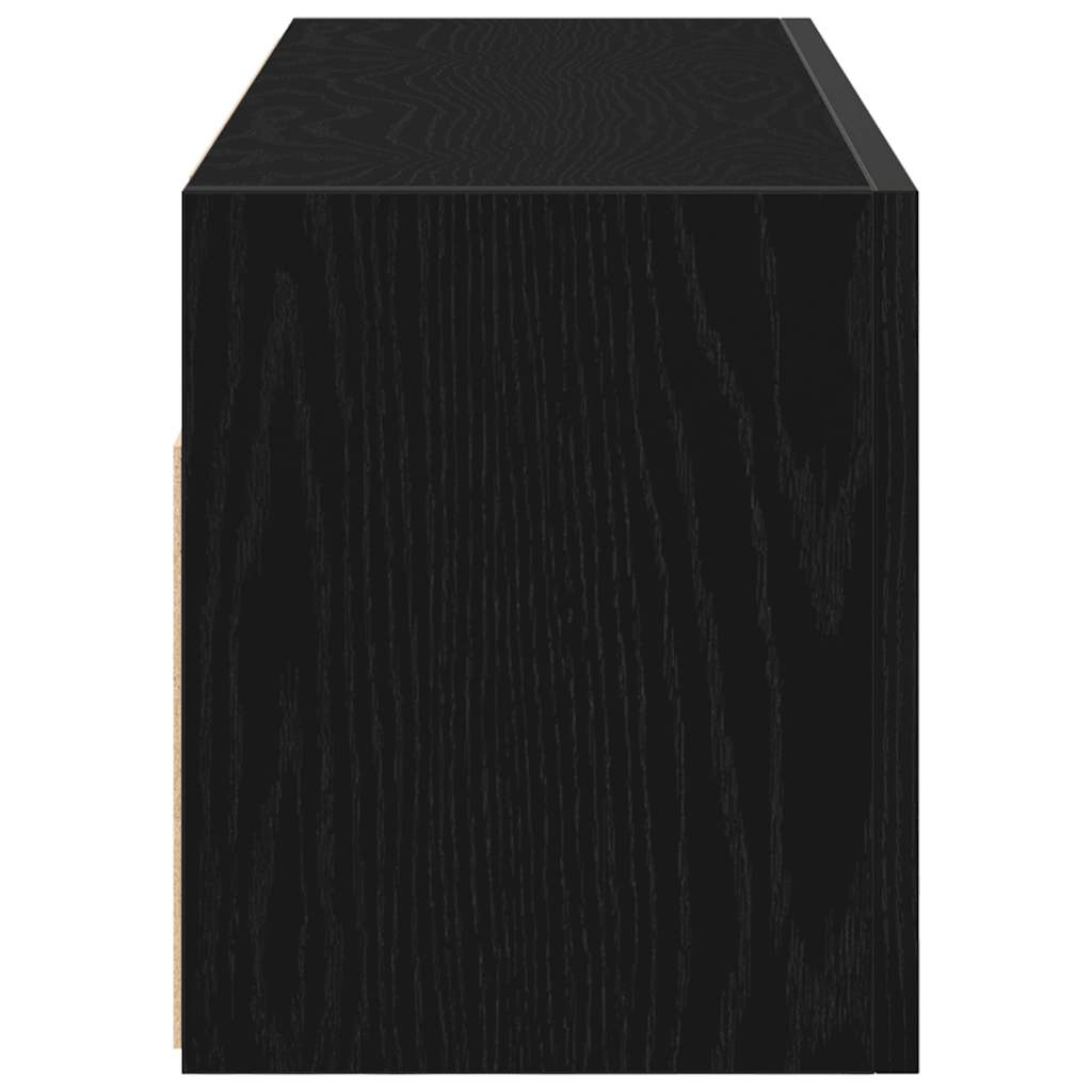 vidaXL Dulap de perete de baie, negru, 80x25x30 cm, lemn prelucrat vidaXL Dulap de perete de baie, negru, 80x25x30 cm, lemn prelucrat