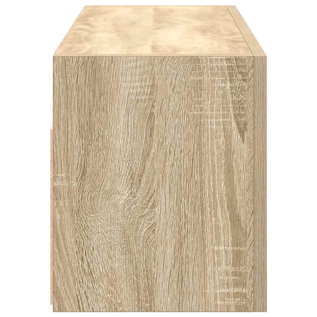vidaXL Dulap perete baie, stejar sonoma, 80x25x30 cm, lemn prelucrat