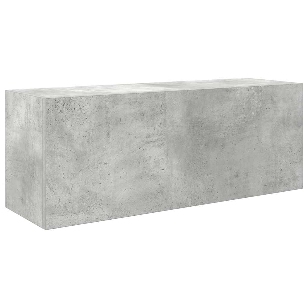 vidaXL Dulap perete baie, gri beton, 80x25x30 cm, lemn prelucrat vidaXL Dulap perete baie, gri beton, 80x25x30 cm, lemn prelucrat