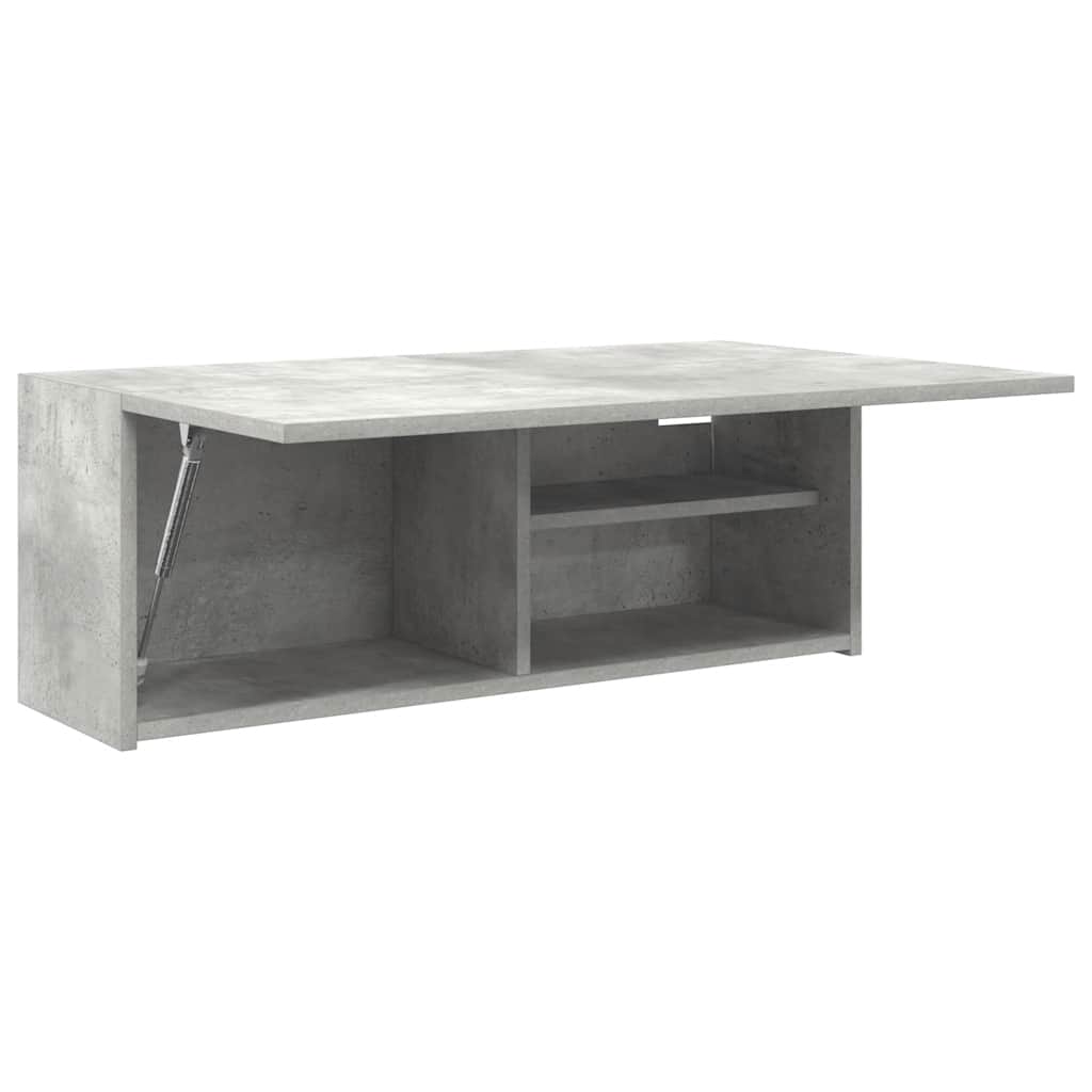 vidaXL Dulap perete baie, gri beton, 80x25x30 cm, lemn prelucrat vidaXL Dulap perete baie, gri beton, 80x25x30 cm, lemn prelucrat