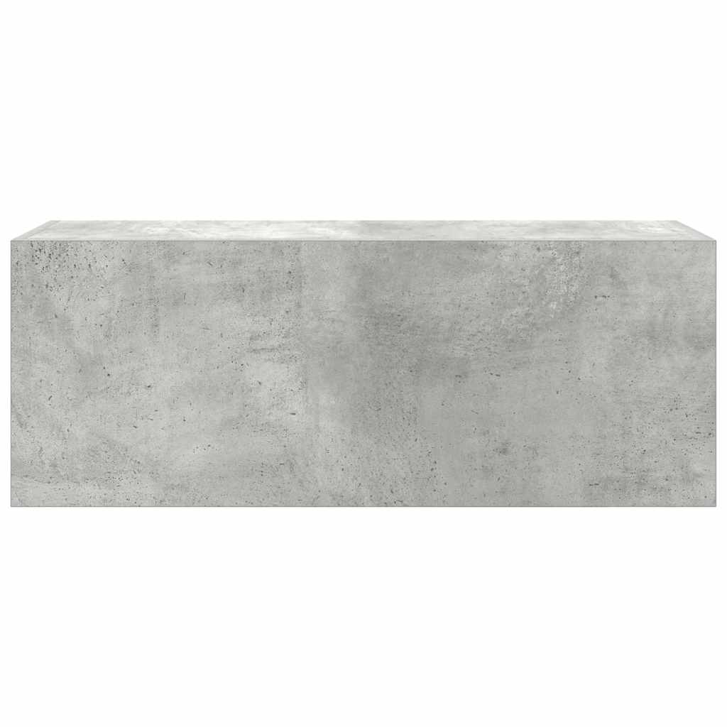 vidaXL Dulap perete baie, gri beton, 80x25x30 cm, lemn prelucrat vidaXL Dulap perete baie, gri beton, 80x25x30 cm, lemn prelucrat
