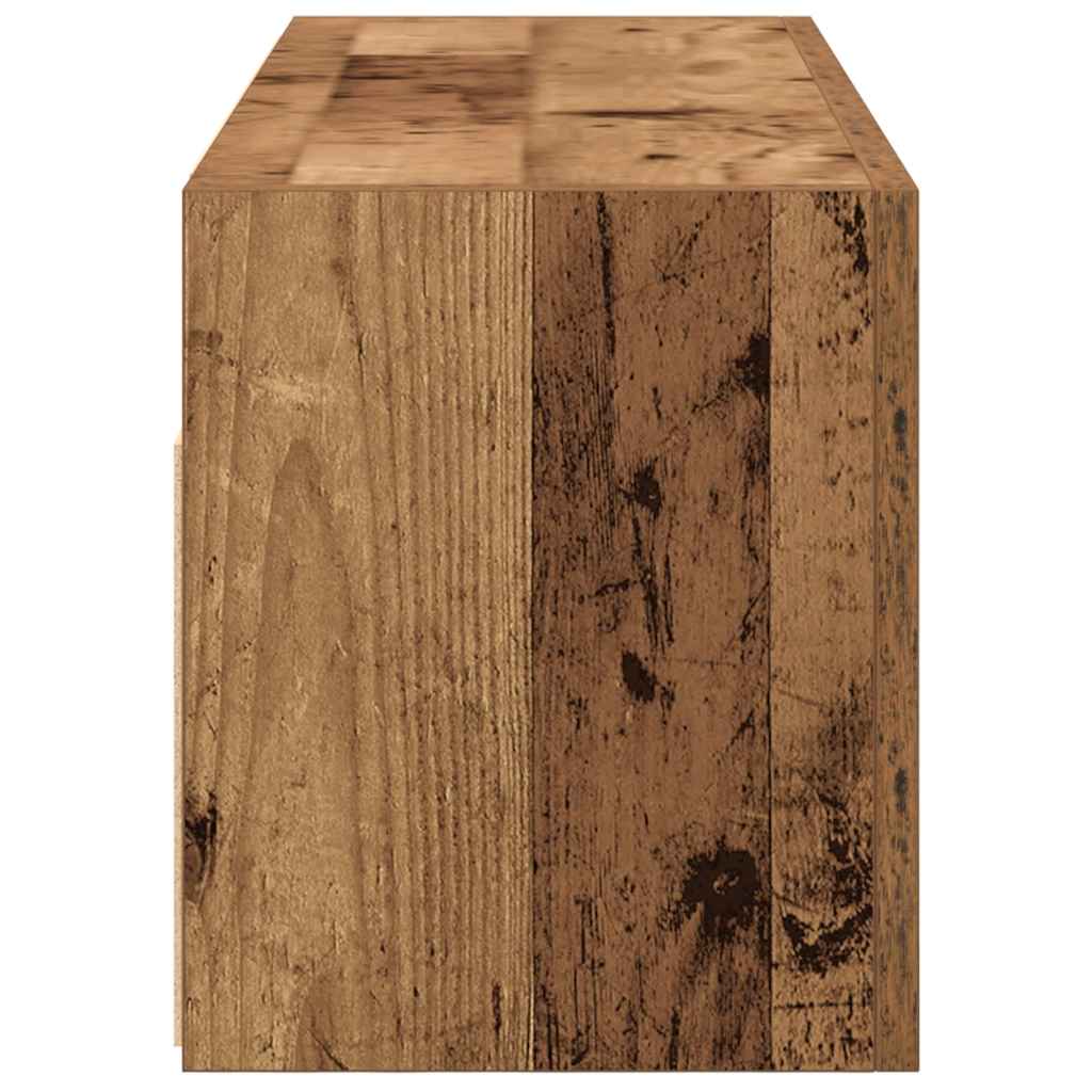 vidaXL Dulap perete de baie, lemn vechi, 80x25x30 cm, lemn prelucrat
