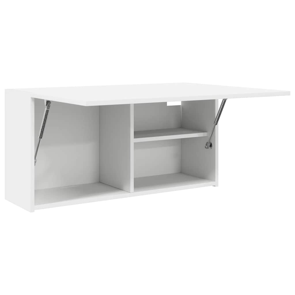 vidaXL Dulap de perete de baie, alb, 80x25x40 cm, lemn prelucrat vidaXL Dulap de perete de baie, alb, 80x25x40 cm, lemn prelucrat