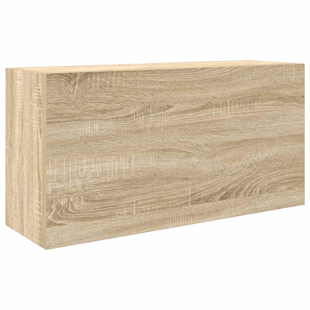 vidaXL Dulap perete baie, stejar sonoma, 80x25x40 cm, lemn prelucrat