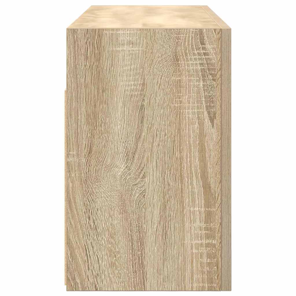 vidaXL Dulap perete baie, stejar sonoma, 80x25x40 cm, lemn prelucrat