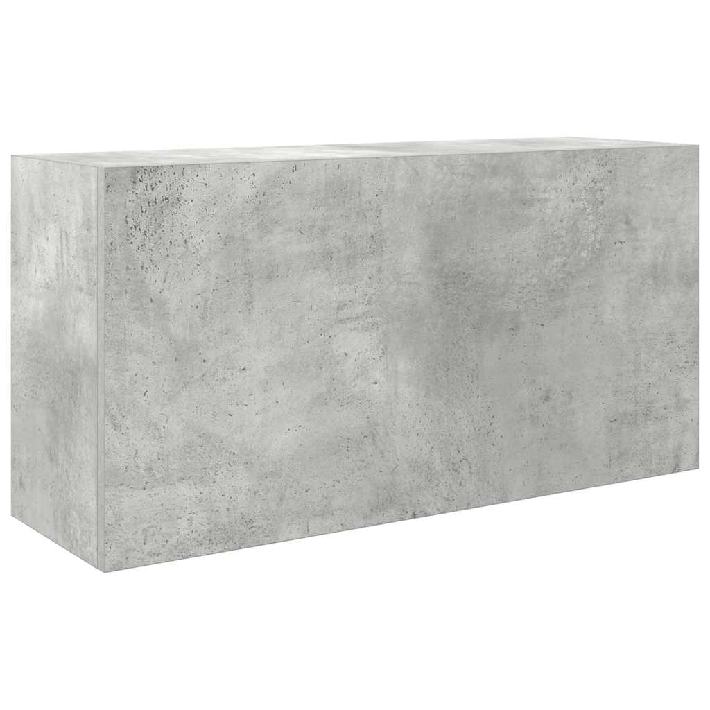 vidaXL Dulap perete baie, gri beton, 80x25x40 cm, lemn prelucrat