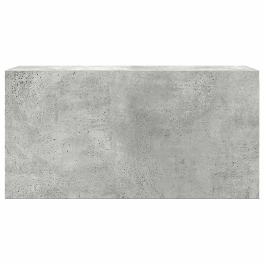 vidaXL Dulap perete baie, gri beton, 80x25x40 cm, lemn prelucrat
