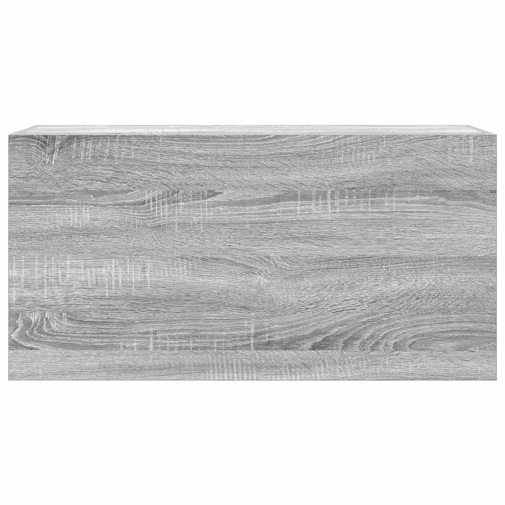 vidaXL Dulap perete baie, gri sonoma, 80x25x40cm, lemn prelucrat vidaXL Dulap perete baie, gri sonoma, 80x25x40cm, lemn prelucrat