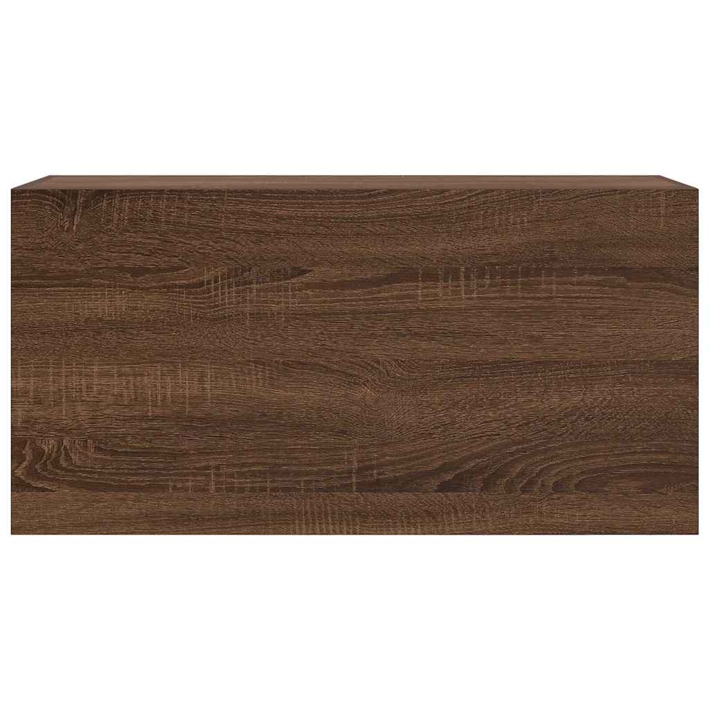 vidaXL Dulap perete de baie, stejar maro, 80x25x40 cm, lemn prelucrat