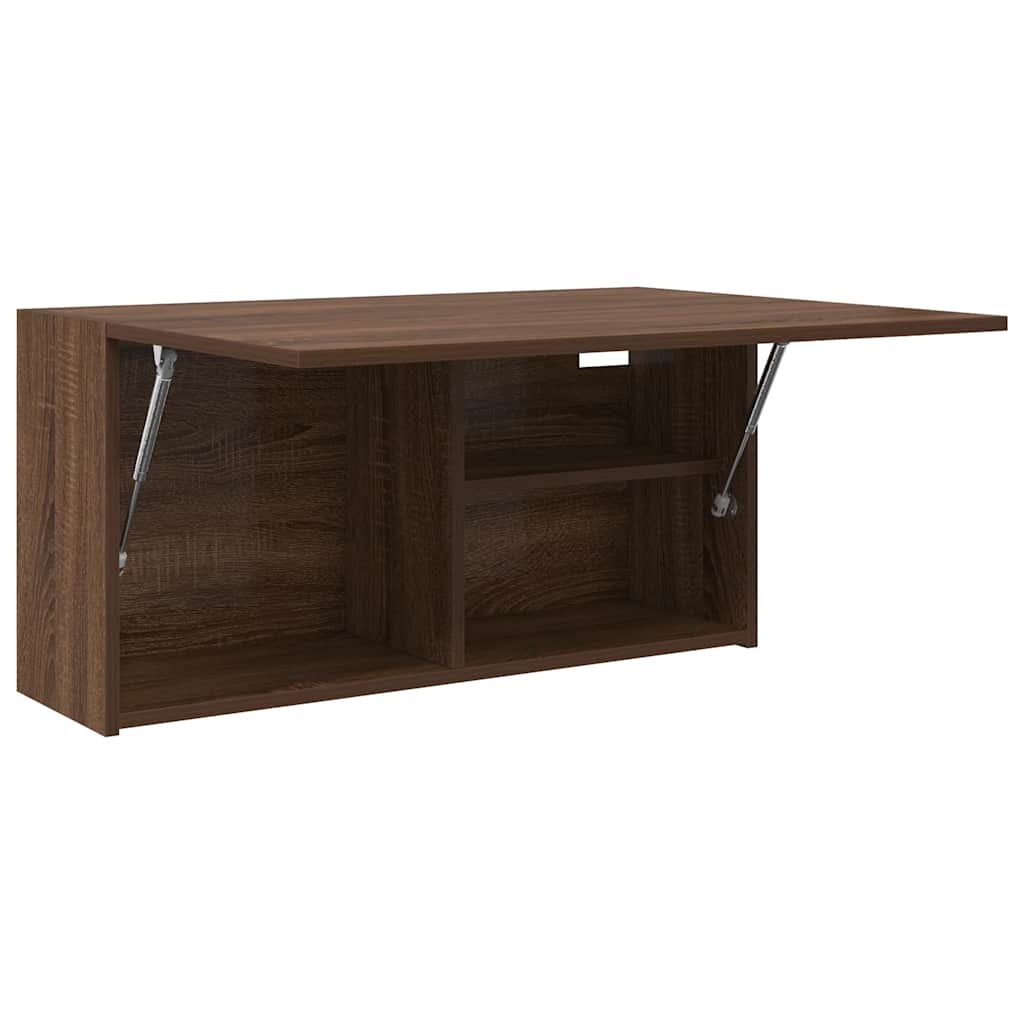 vidaXL Dulap perete de baie, stejar maro, 80x25x40 cm, lemn prelucrat