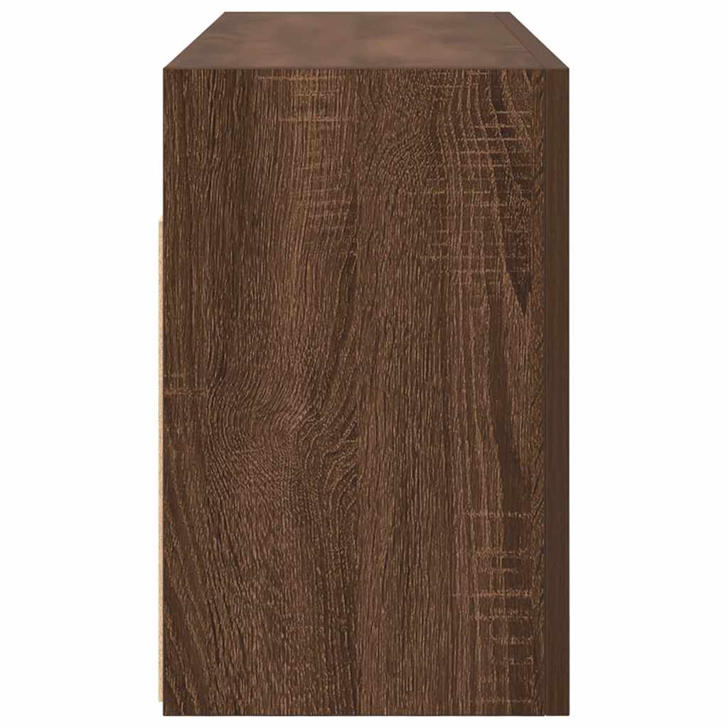 vidaXL Dulap perete de baie, stejar maro, 80x25x40 cm, lemn prelucrat