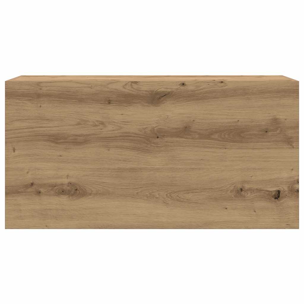 vidaXL Dulap perete baie stejar artizanal, 80x25x40 cm, lemn prelucrat vidaXL Dulap perete baie stejar artizanal, 80x25x40 cm, lemn prelucrat