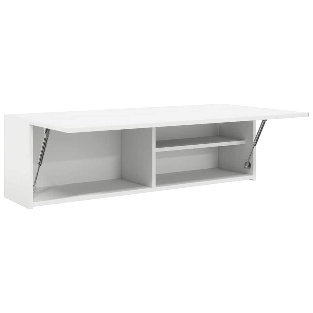 vidaXL Dulap de perete de baie, alb, 100x25x30 cm, lemn prelucrat vidaXL Dulap de perete de baie, alb, 100x25x30 cm, lemn prelucrat