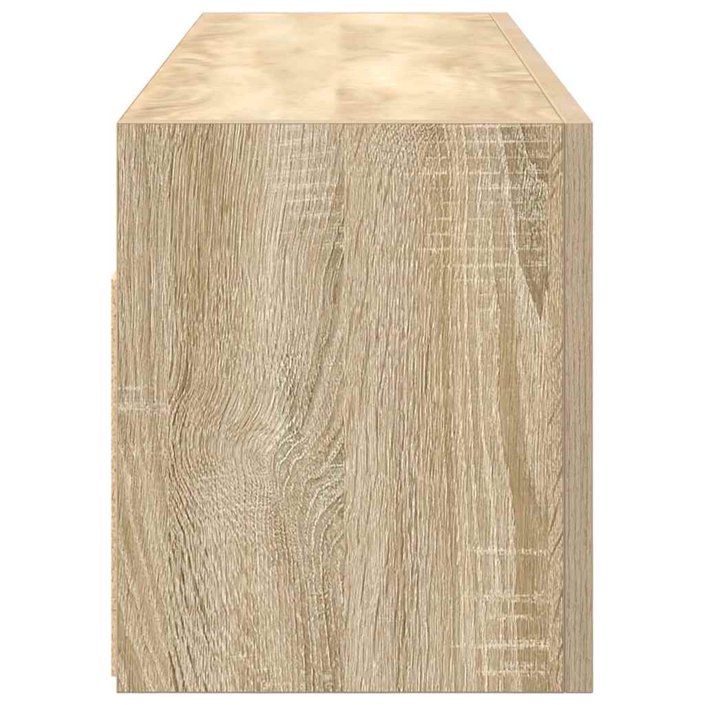 vidaXL Dulap perete baie, stejar sonoma, 100x25x30 cm, lemn prelucrat