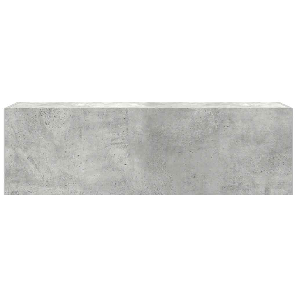 vidaXL Dulap perete baie, gri beton, 100x25x30 cm, lemn prelucrat vidaXL Dulap perete baie, gri beton, 100x25x30 cm, lemn prelucrat