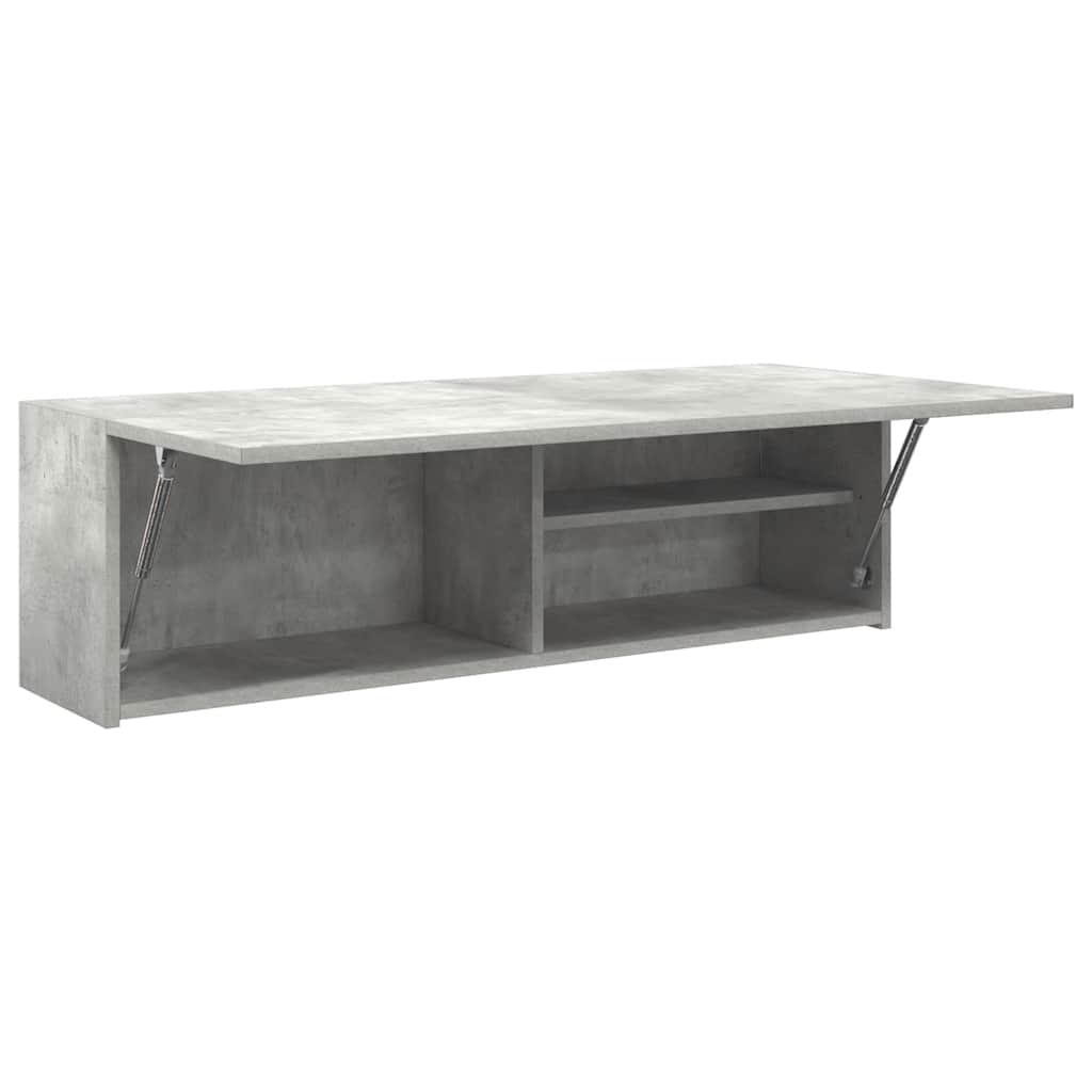 vidaXL Dulap perete baie, gri beton, 100x25x30 cm, lemn prelucrat vidaXL Dulap perete baie, gri beton, 100x25x30 cm, lemn prelucrat