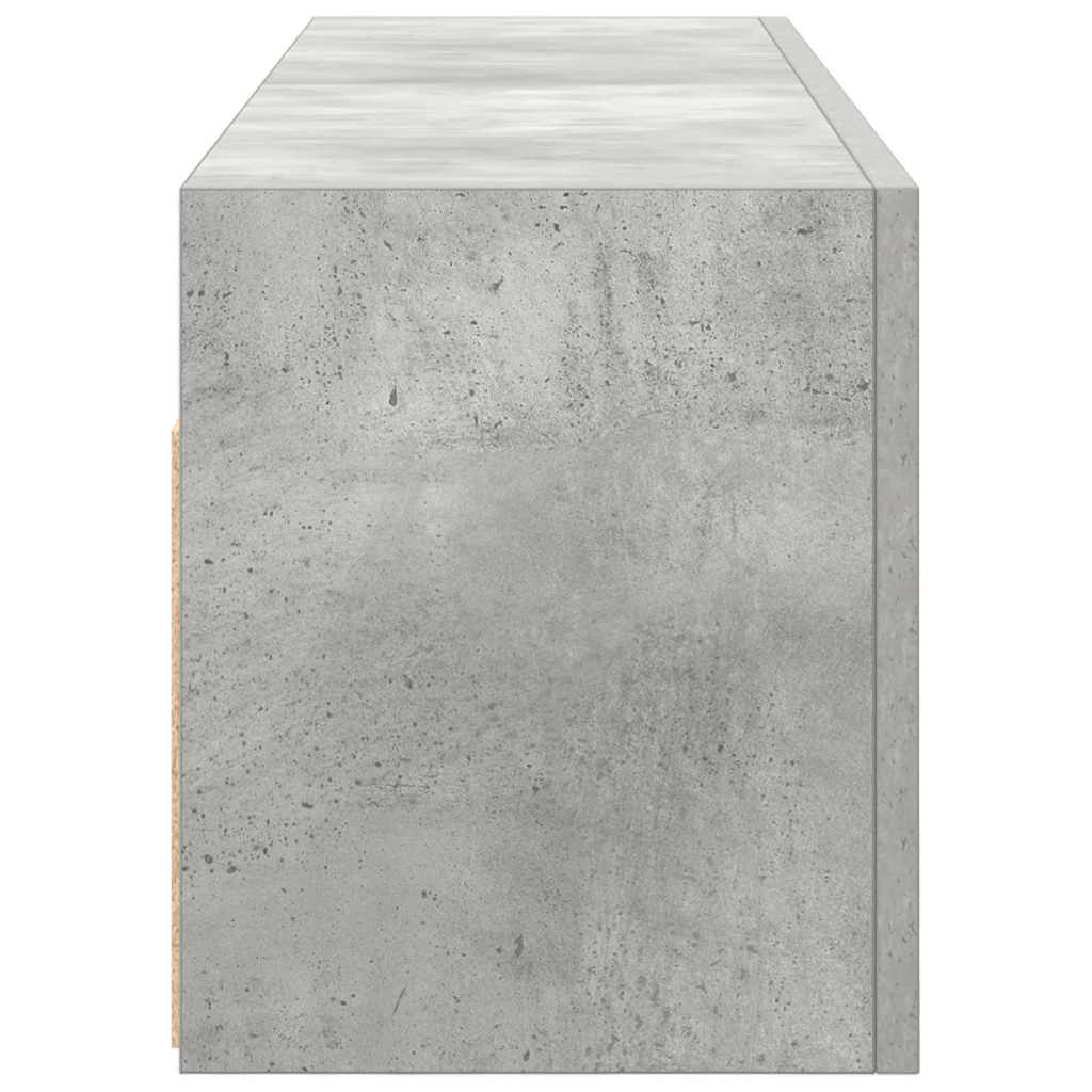 vidaXL Dulap perete baie, gri beton, 100x25x30 cm, lemn prelucrat vidaXL Dulap perete baie, gri beton, 100x25x30 cm, lemn prelucrat