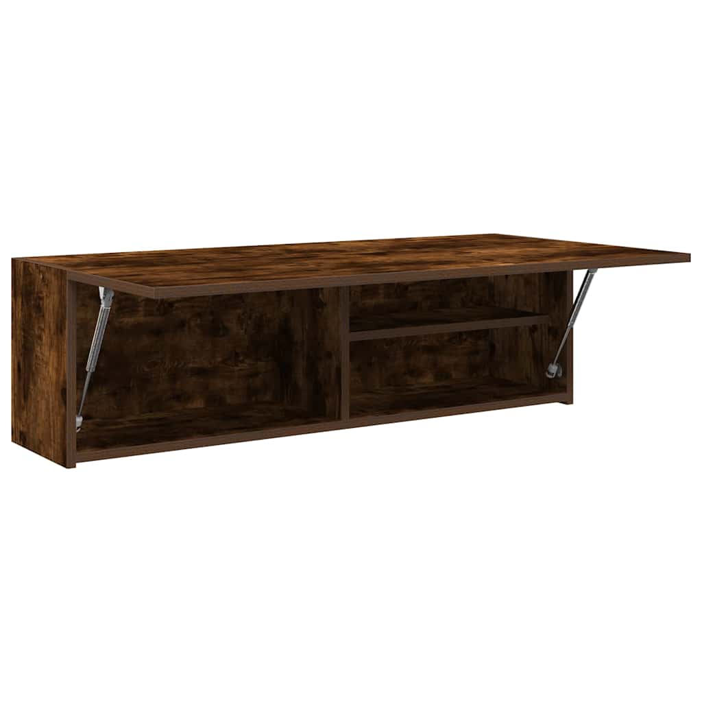 vidaXL Dulap perete baie, stejar fumuriu, 100x25x30 cm, lemn prelucrat vidaXL Dulap perete baie, stejar fumuriu, 100x25x30 cm, lemn prelucrat