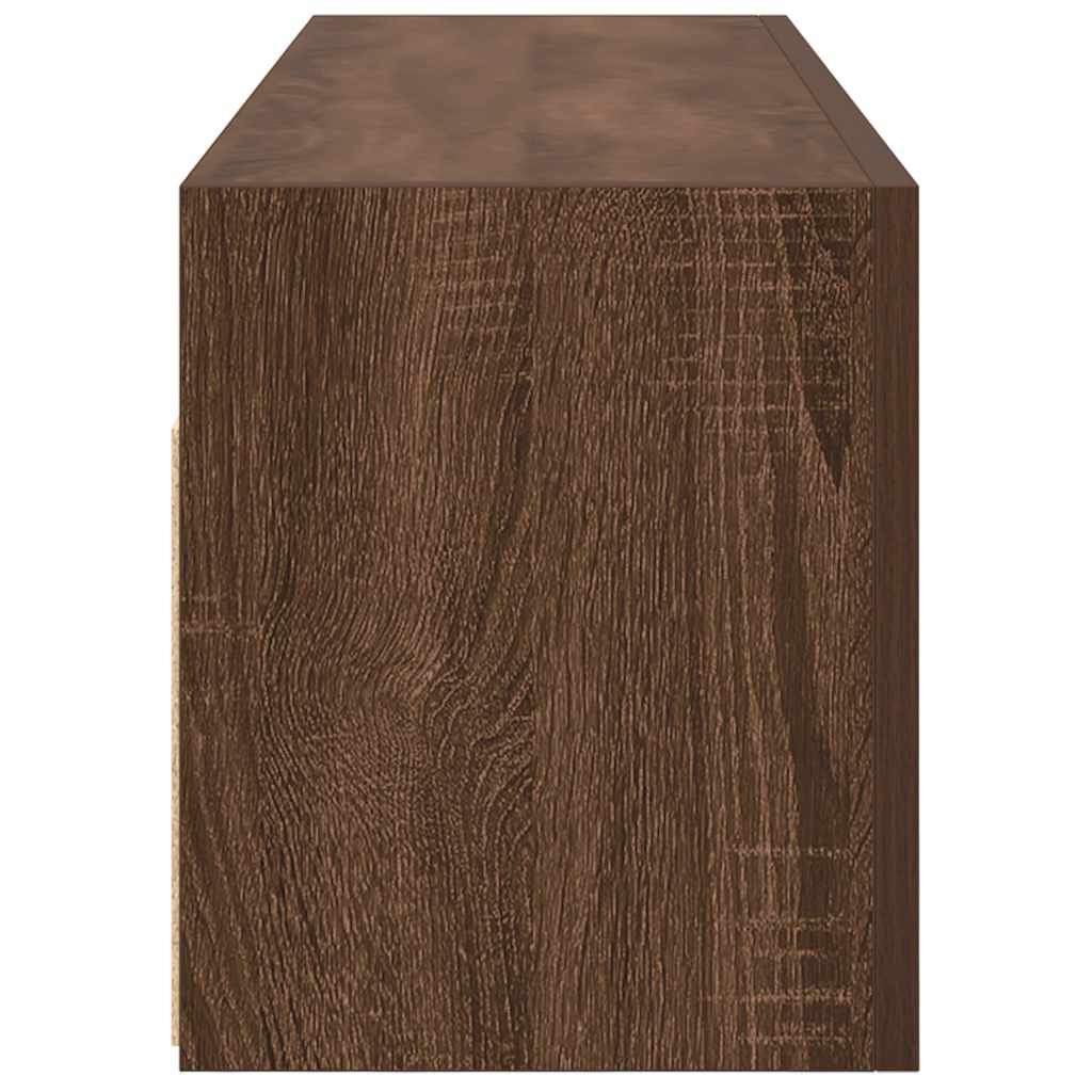 vidaXL Dulap perete de baie, stejar maro, 100x25x30 cm, lemn prelucrat