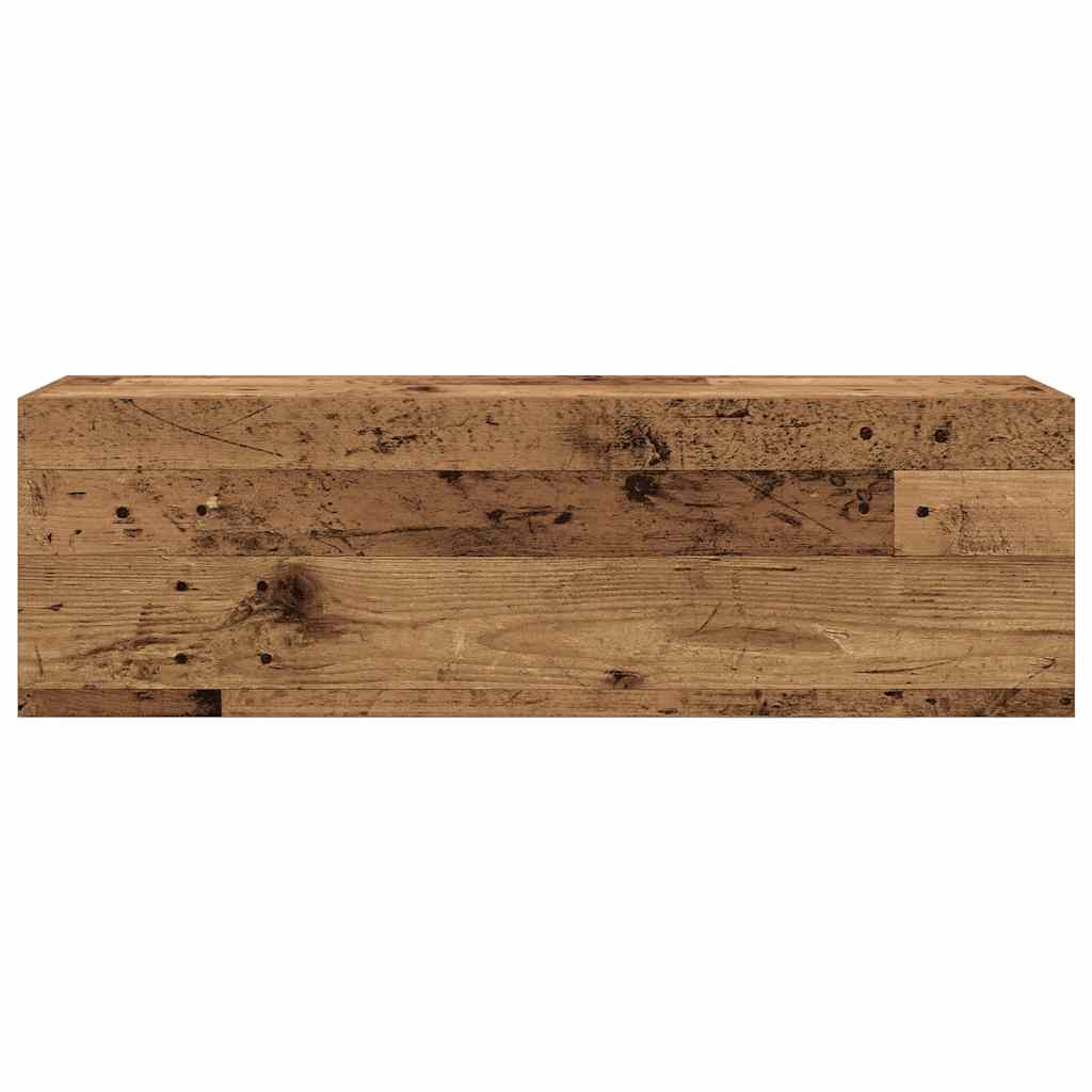 vidaXL Dulap perete de baie, lemn vechi, 100x25x30 cm, lemn prelucrat