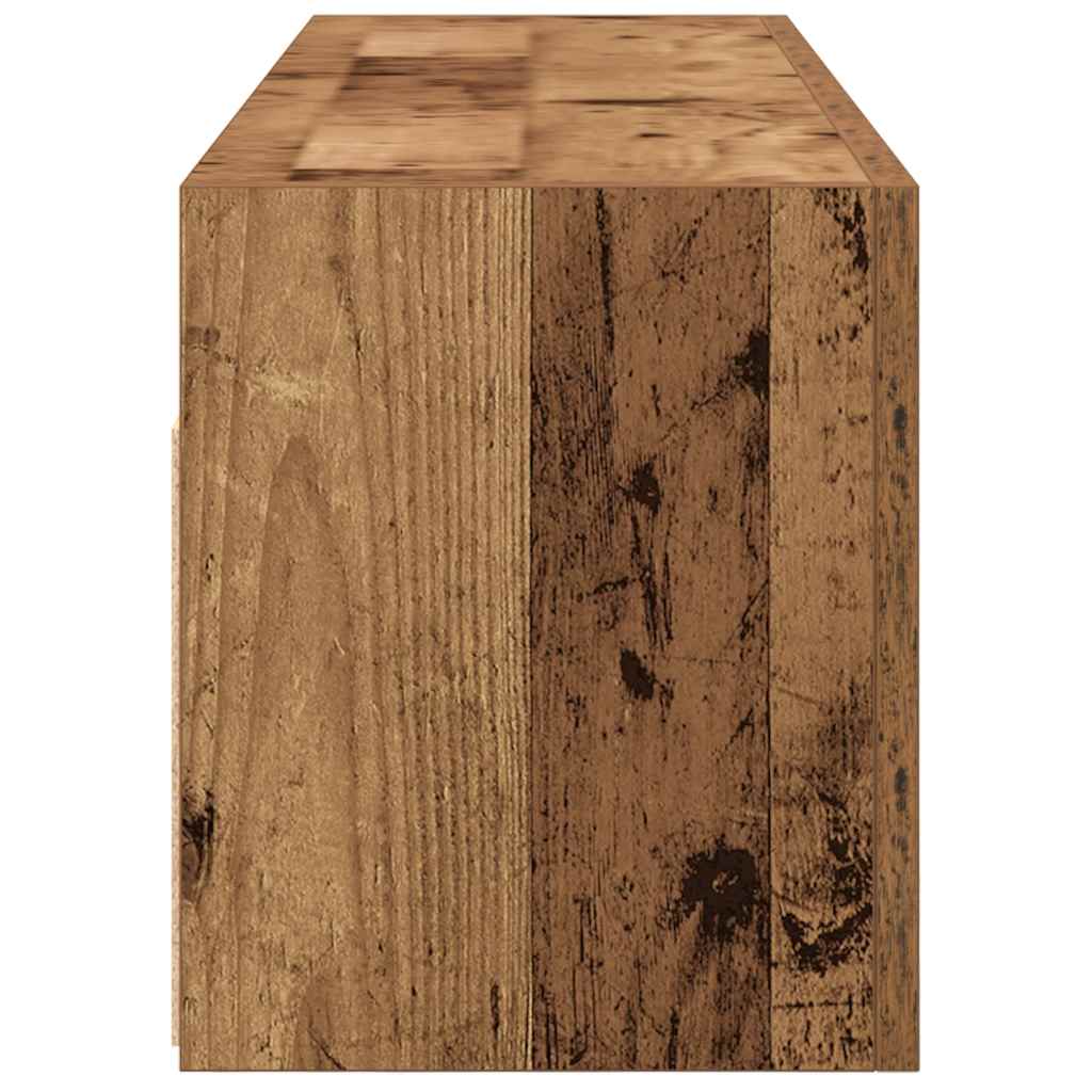 vidaXL Dulap perete de baie, lemn vechi, 100x25x30 cm, lemn prelucrat