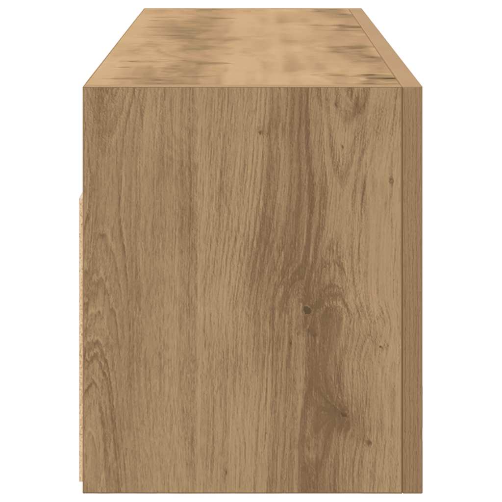 vidaXL Dulap perete baie stejar artizanal, 100x25x30 cm lemn prelucrat vidaXL Dulap perete baie stejar artizanal, 100x25x30 cm lemn prelucrat
