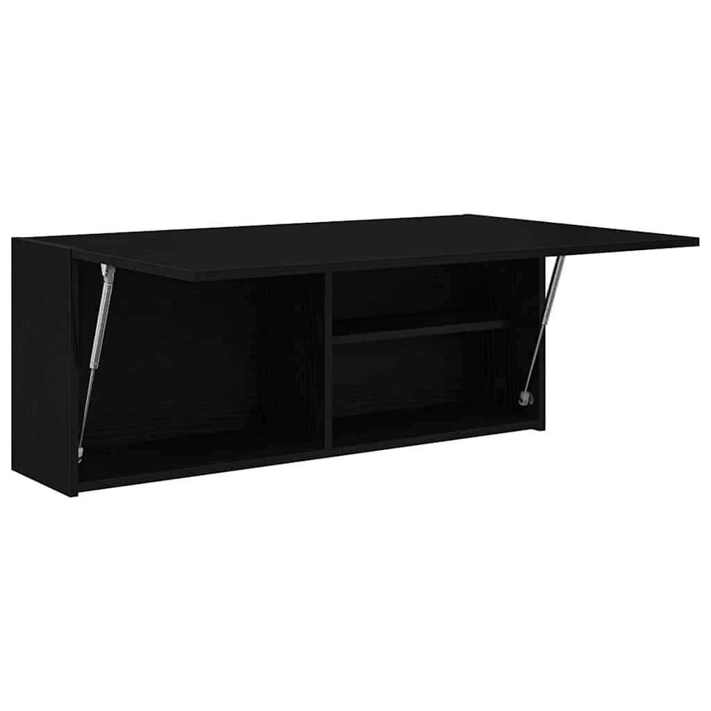 vidaXL Dulap de perete de baie, negru, 100x25x40 cm, lemn prelucrat vidaXL Dulap de perete de baie, negru, 100x25x40 cm, lemn prelucrat