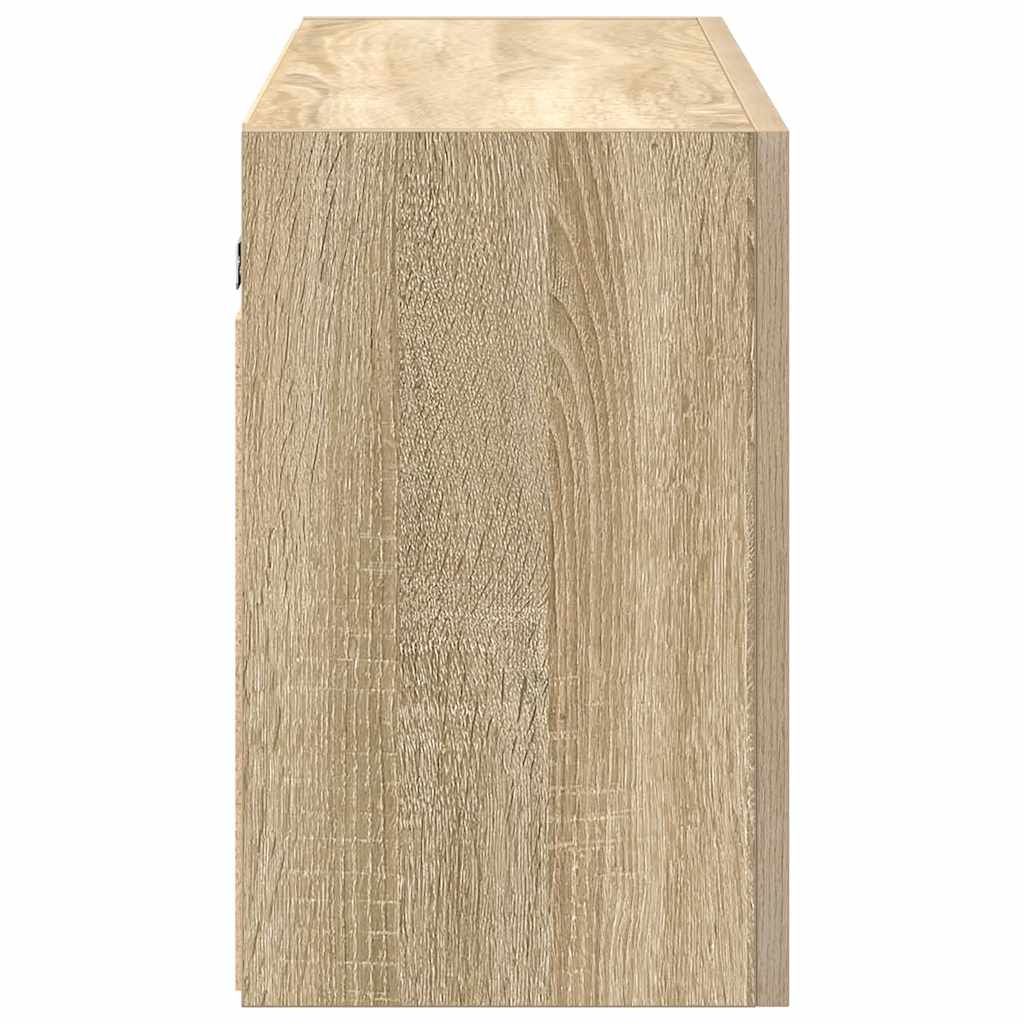 vidaXL Dulap perete baie, stejar sonoma, 100x25x40 cm, lemn prelucrat