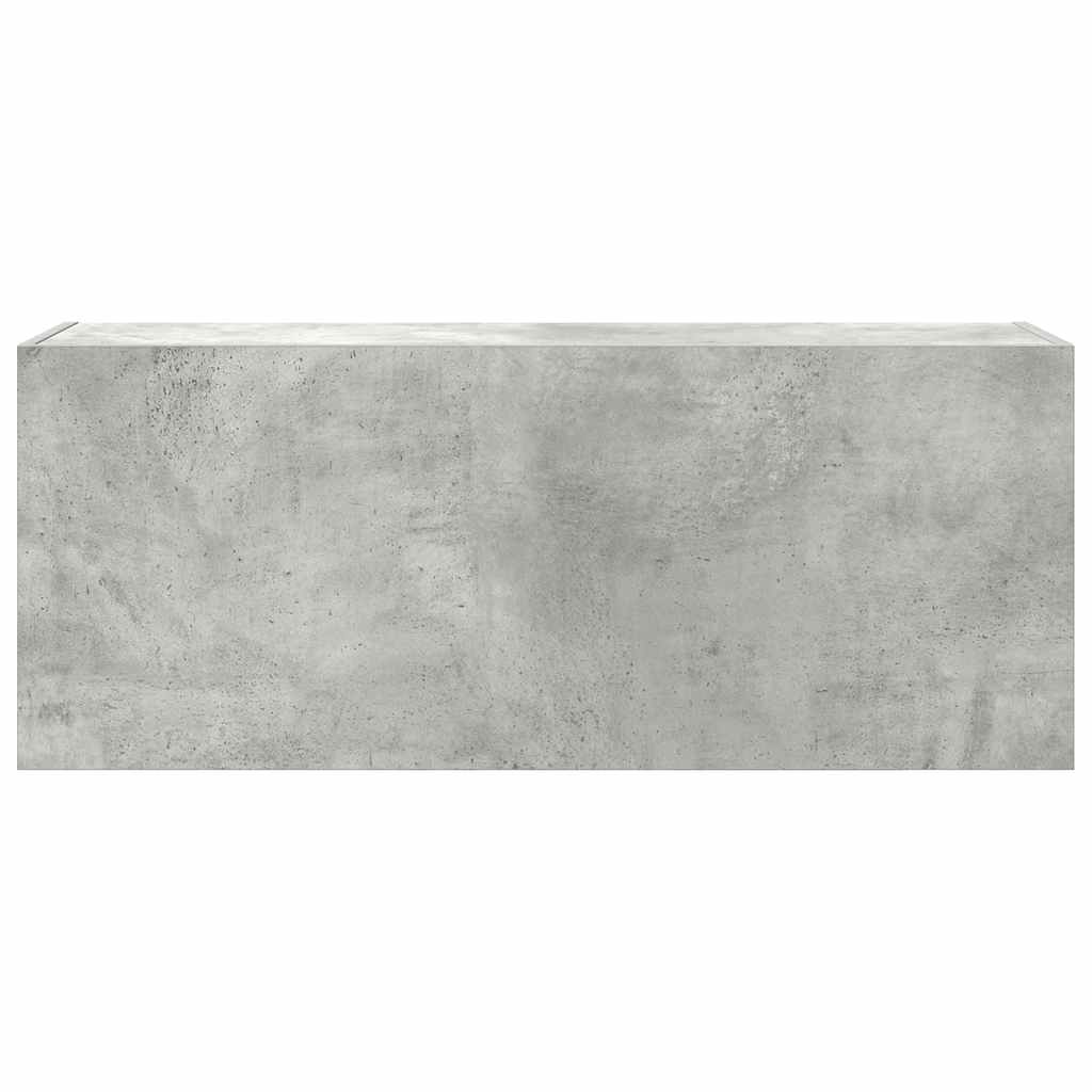 vidaXL Dulap perete baie, gri beton, 100x25x40 cm, lemn prelucrat vidaXL Dulap perete baie, gri beton, 100x25x40 cm, lemn prelucrat