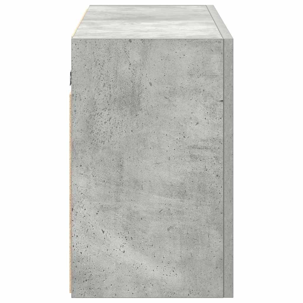 vidaXL Dulap perete baie, gri beton, 100x25x40 cm, lemn prelucrat vidaXL Dulap perete baie, gri beton, 100x25x40 cm, lemn prelucrat