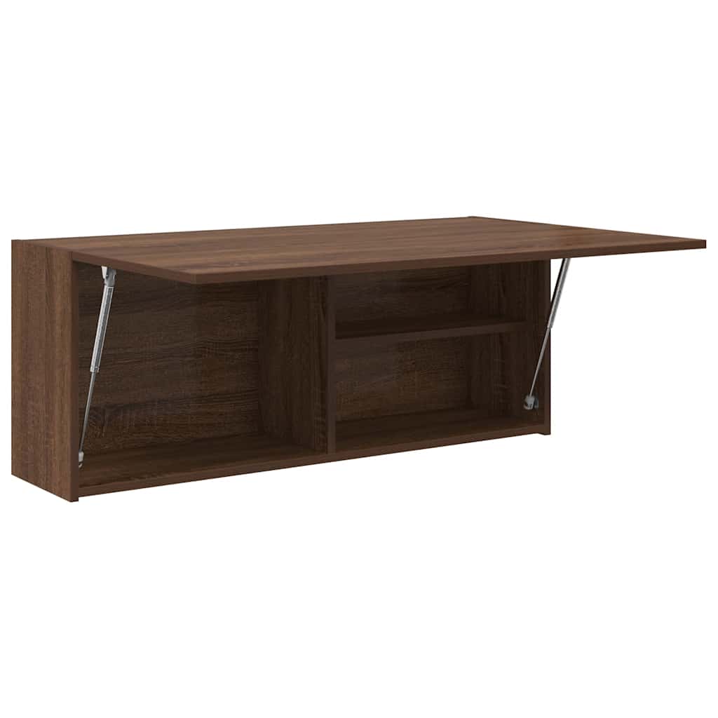 vidaXL Dulap perete de baie, stejar maro, 100x25x40 cm, lemn prelucrat