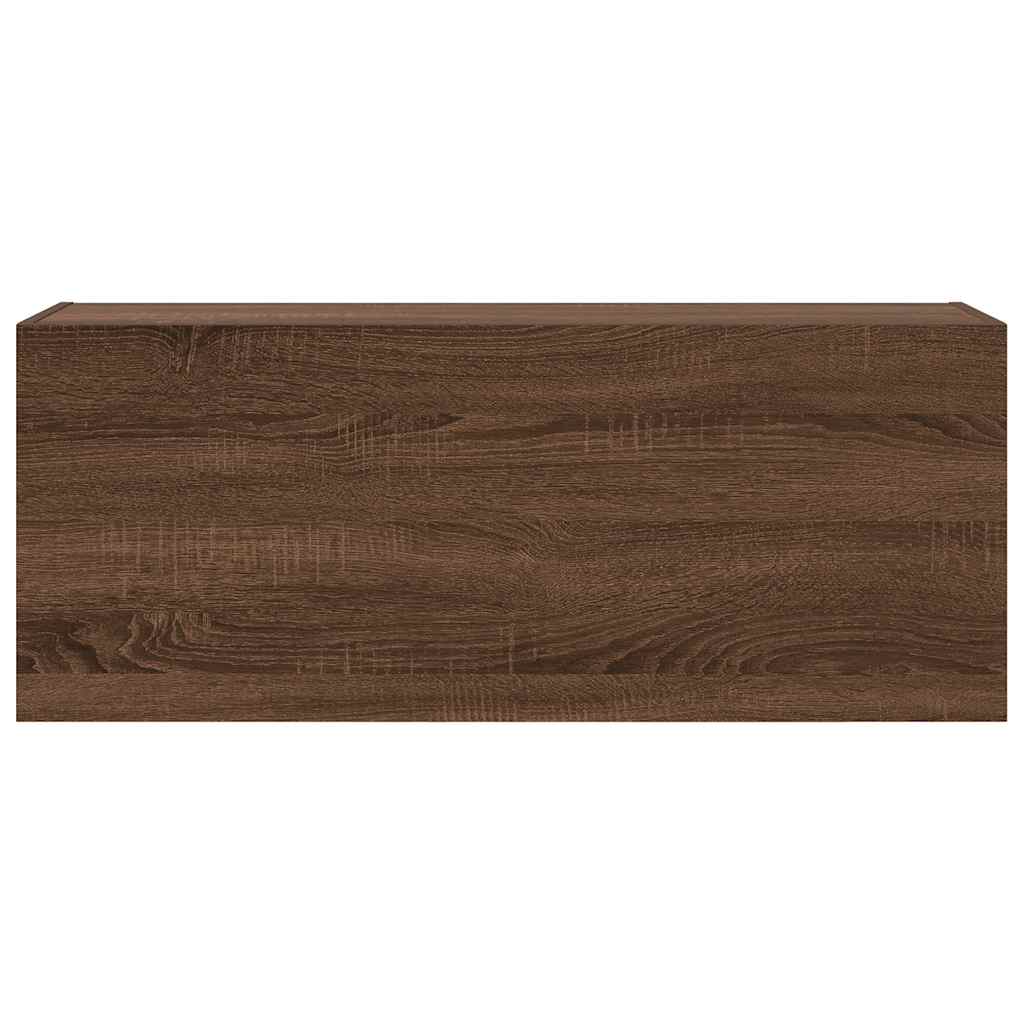 vidaXL Dulap perete de baie, stejar maro, 100x25x40 cm, lemn prelucrat