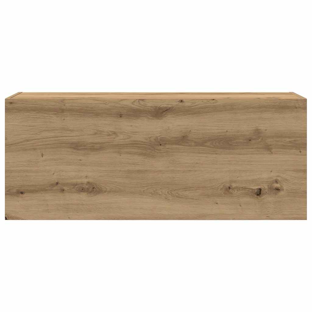 vidaXL Dulap perete baie stejar artizanal, 100x25x40 cm lemn prelucrat vidaXL Dulap perete baie stejar artizanal, 100x25x40 cm lemn prelucrat