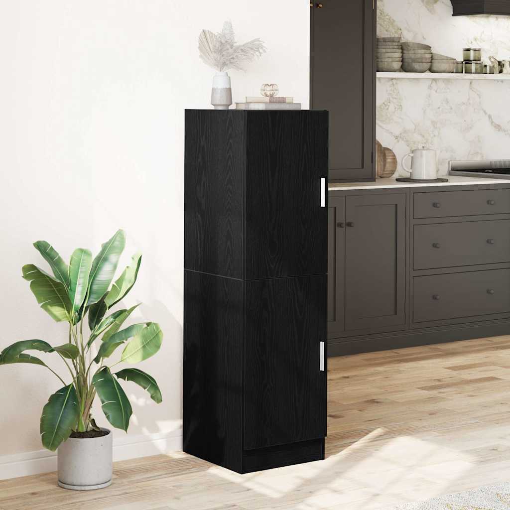 vidaXL Dulap de bucătărie, negru, 38x41,5x131,5 cm, lemn prelucrat