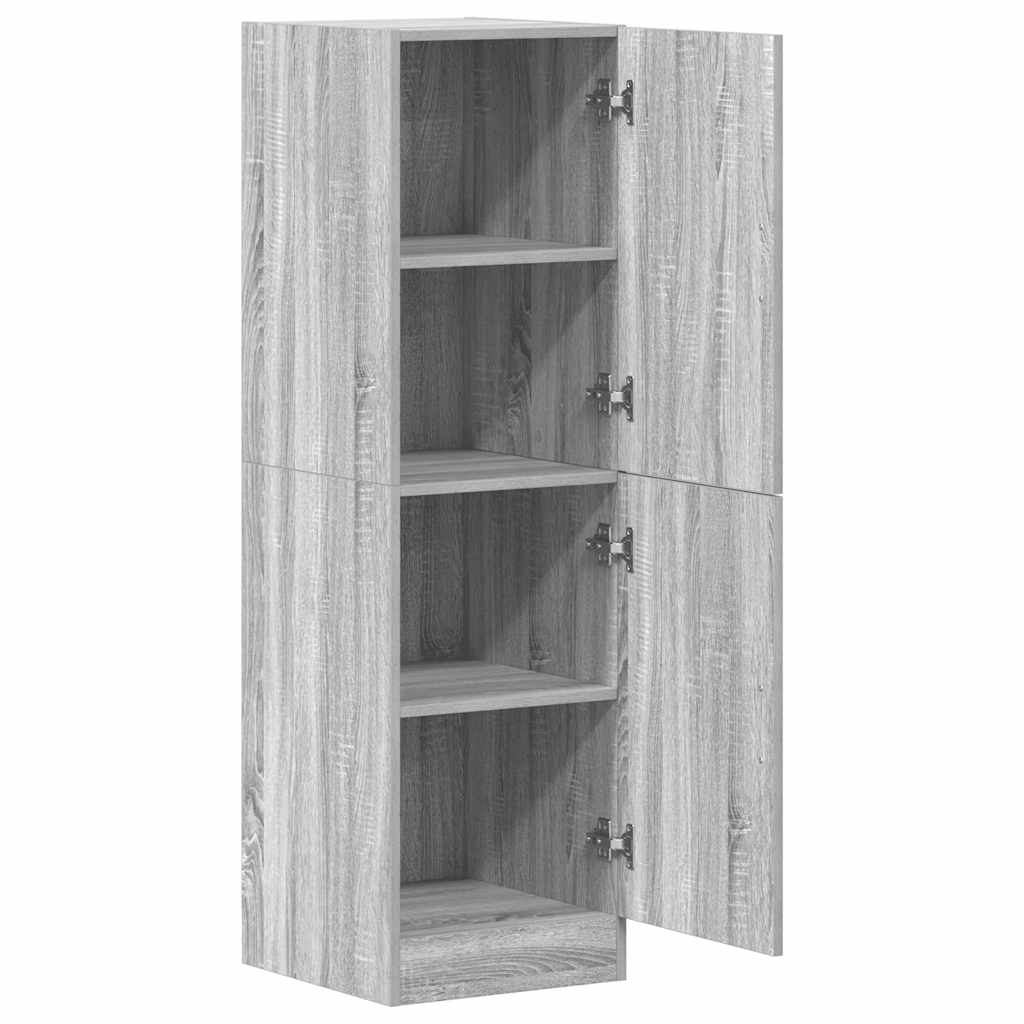 vidaXL Dulap de bucătărie, gri sonoma, 38x41,5x131,5 cm lemn prelucrat