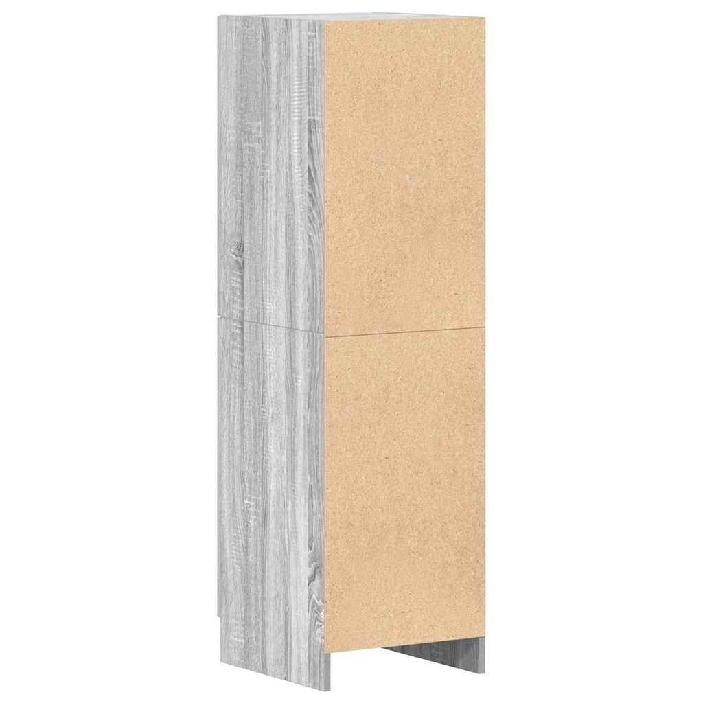 vidaXL Dulap de bucătărie, gri sonoma, 38x41,5x131,5 cm lemn prelucrat