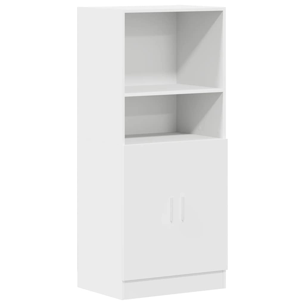 vidaXL Dulap de bucătărie, alb, 57x41,5x131,5 cm, lemn prelucrat vidaXL Dulap de bucătărie, alb, 57x41,5x131,5 cm, lemn prelucrat