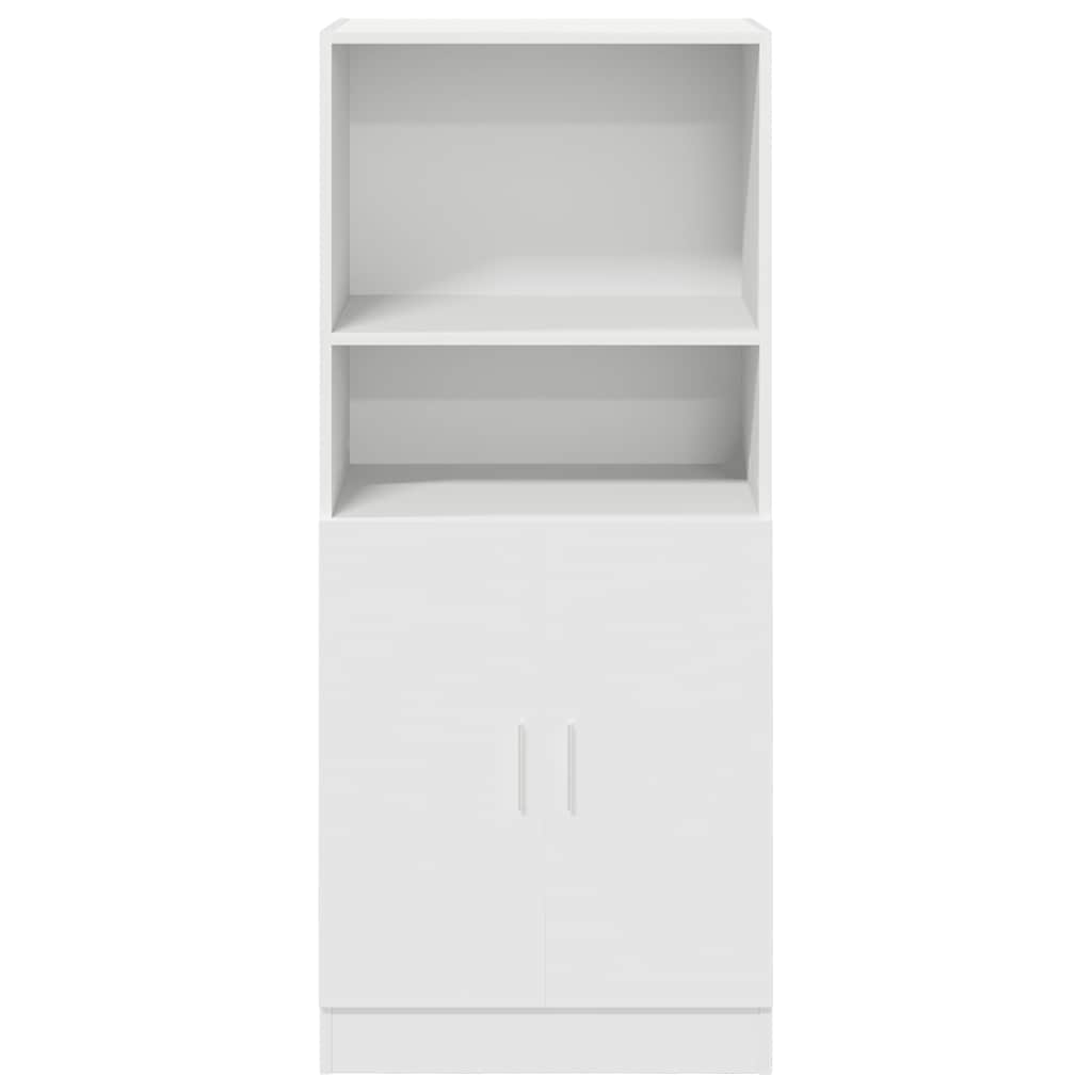 vidaXL Dulap de bucătărie, alb, 57x41,5x131,5 cm, lemn prelucrat vidaXL Dulap de bucătărie, alb, 57x41,5x131,5 cm, lemn prelucrat