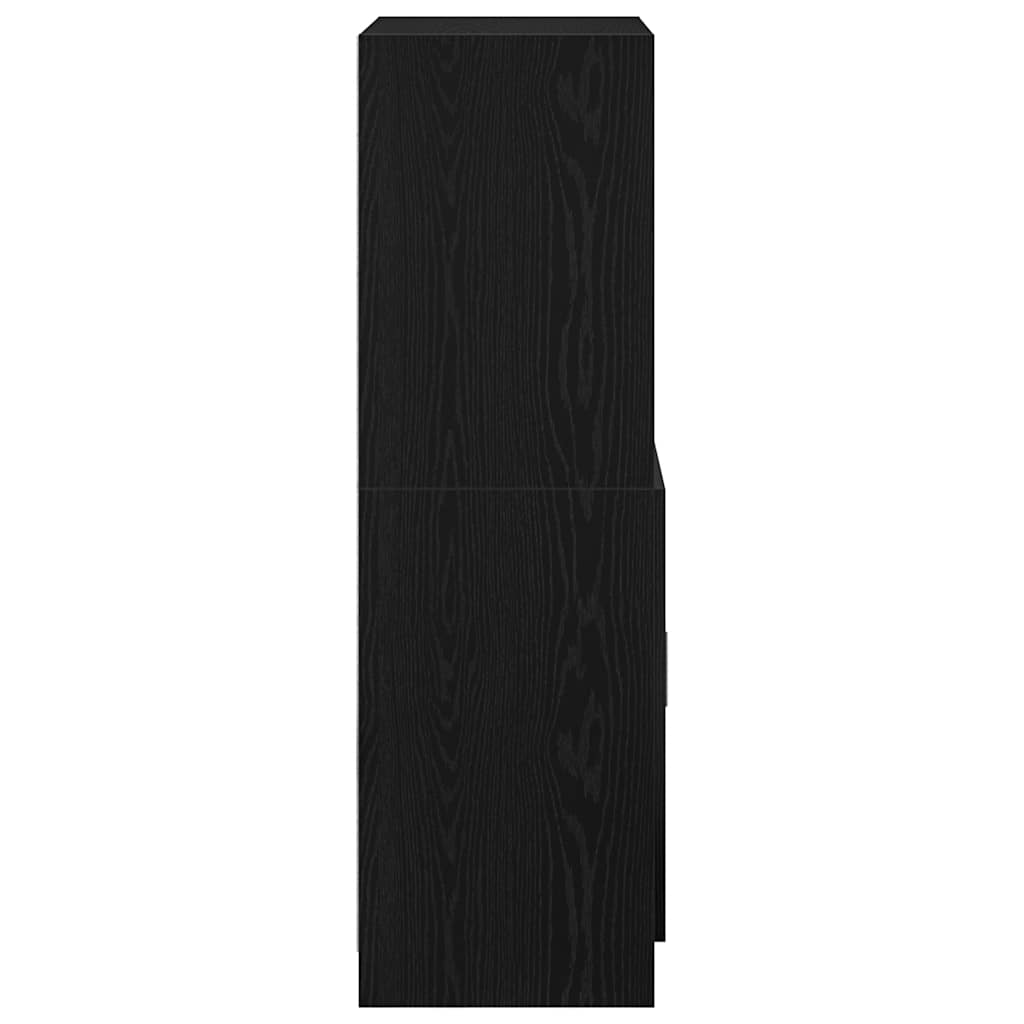 vidaXL Dulap de bucătărie, negru, 57x41,5x131,5 cm, lemn prelucrat