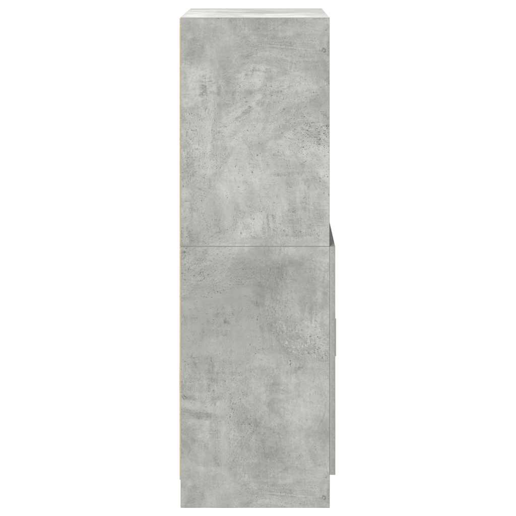 vidaXL Dulap de bucătărie, gri beton 57x41,5x131,5 cm lemn prelucrat