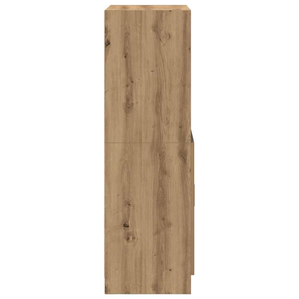 vidaXL Dulap de bucătărie stejar artizanal 57x41,5x131,5 cm lemn vidaXL Dulap de bucătărie stejar artizanal 57x41,5x131,5 cm lemn
