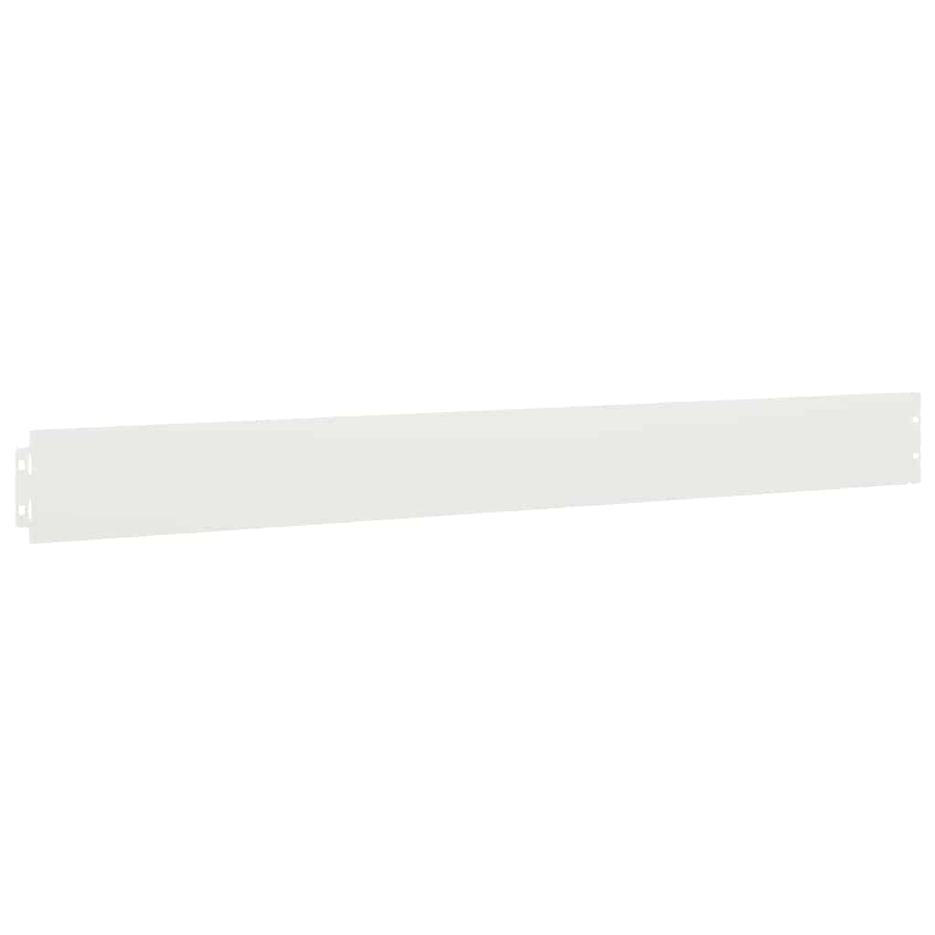 vidaXL Borduri de gazon 10 buc Alb 10x103 cm Oțel laminat la rece vidaXL Borduri de gazon 10 buc Alb 10x103 cm Oțel laminat la rece