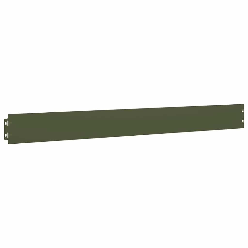 vidaXL Borduri de gazon 10 buc Verde olive Oțel laminat la rece vidaXL Borduri de gazon 10 buc Verde olive Oțel laminat la rece