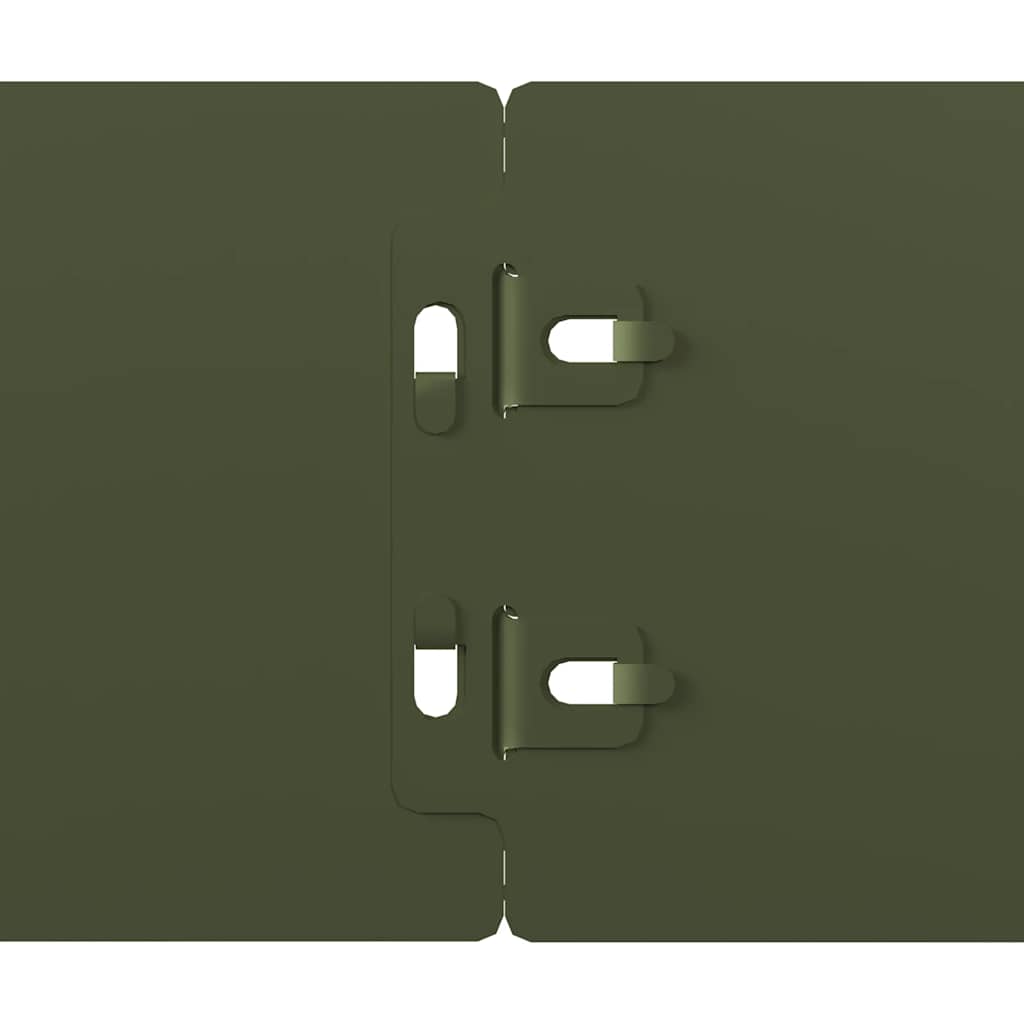 vidaXL Borduri de gazon 10 buc Verde olive Oțel laminat la rece vidaXL Borduri de gazon 10 buc Verde olive Oțel laminat la rece