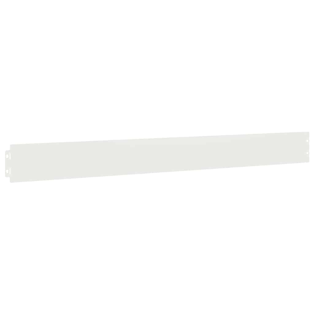 vidaXL Borduri de gazon 50 buc Alb 10x103 cm Oțel laminat la rece vidaXL Borduri de gazon 50 buc Alb 10x103 cm Oțel laminat la rece